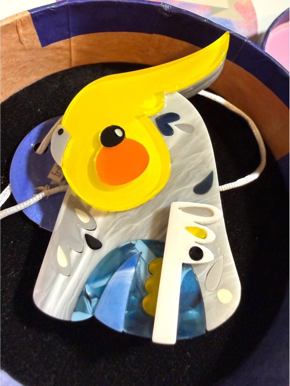 The Coy Cockatiel Brooch - Erstwilder x Pete Cromer 2021 Australian Bird Pin